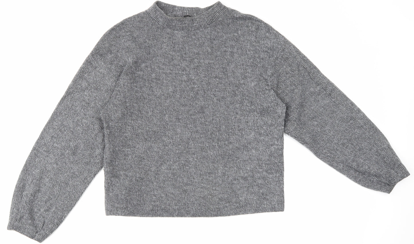Zara Womens Grey   Pullover Jumper Size S