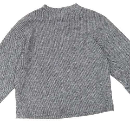 Zara Womens Grey   Pullover Jumper Size S