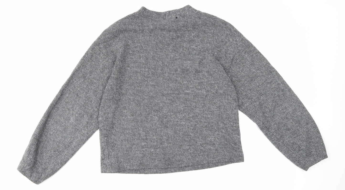 Zara Womens Grey   Pullover Jumper Size S
