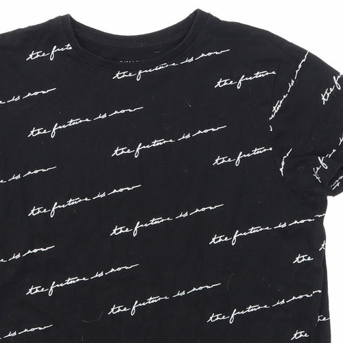 Primark Boys Black   Pullover T-Shirt Size 9-10 Years