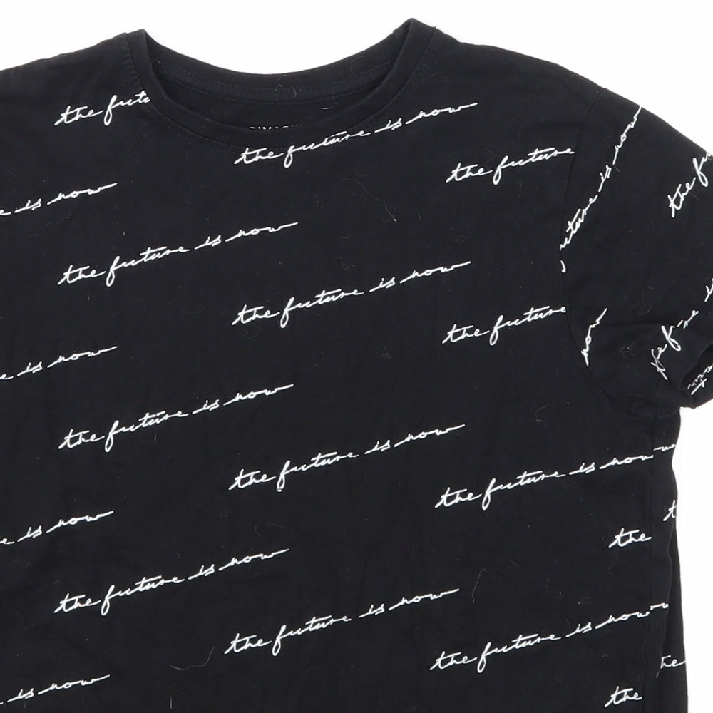 Primark Boys Black   Pullover T-Shirt Size 9-10 Years