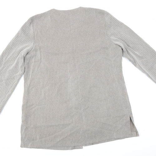 Hamells Womens Brown Striped  Jacket  Size 16