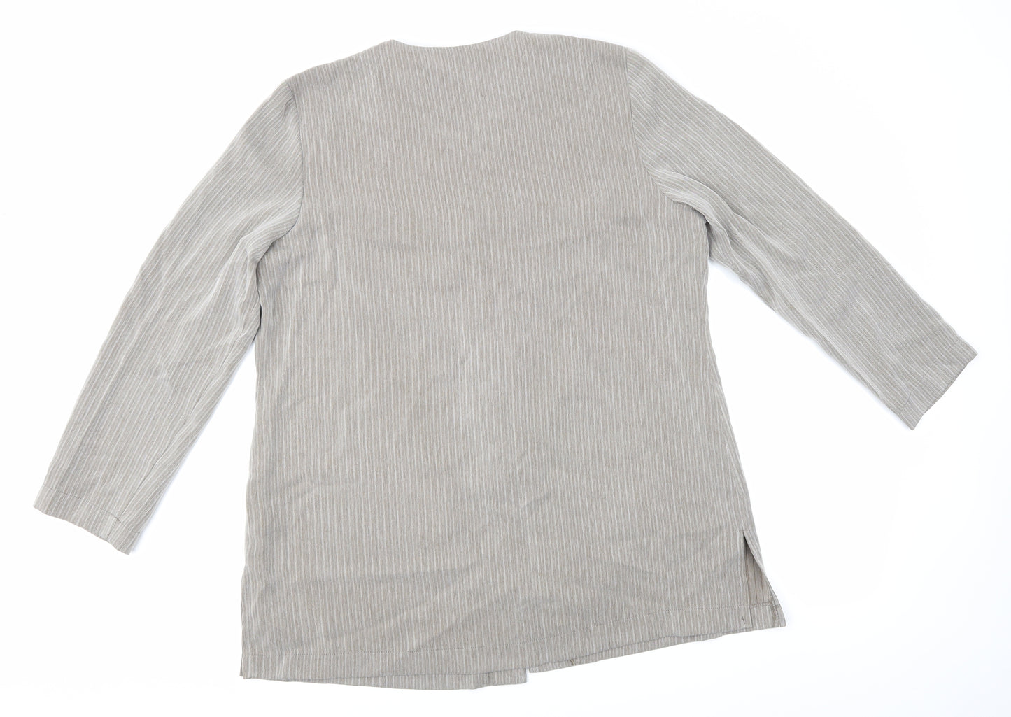 Hamells Womens Brown Striped  Jacket  Size 16
