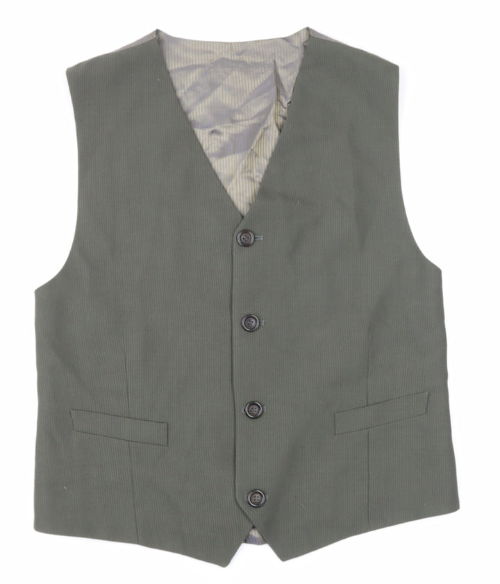 Mark and Spencer Mens Green   Tuxedo Suit Waistcoat Size M