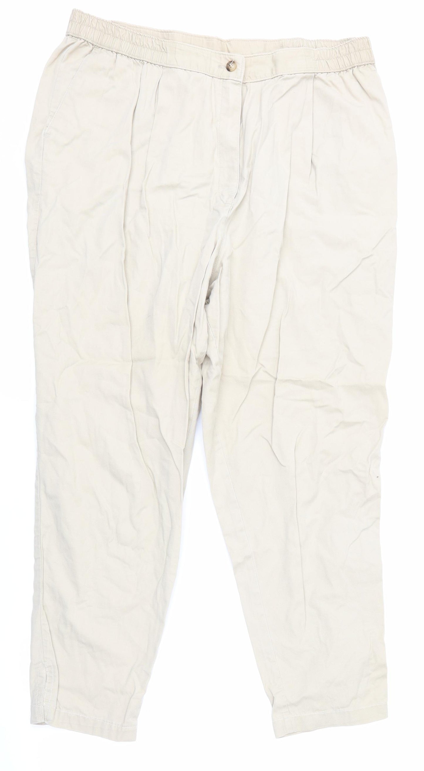 Marks and Spencer Mens Beige   Trousers  Size L