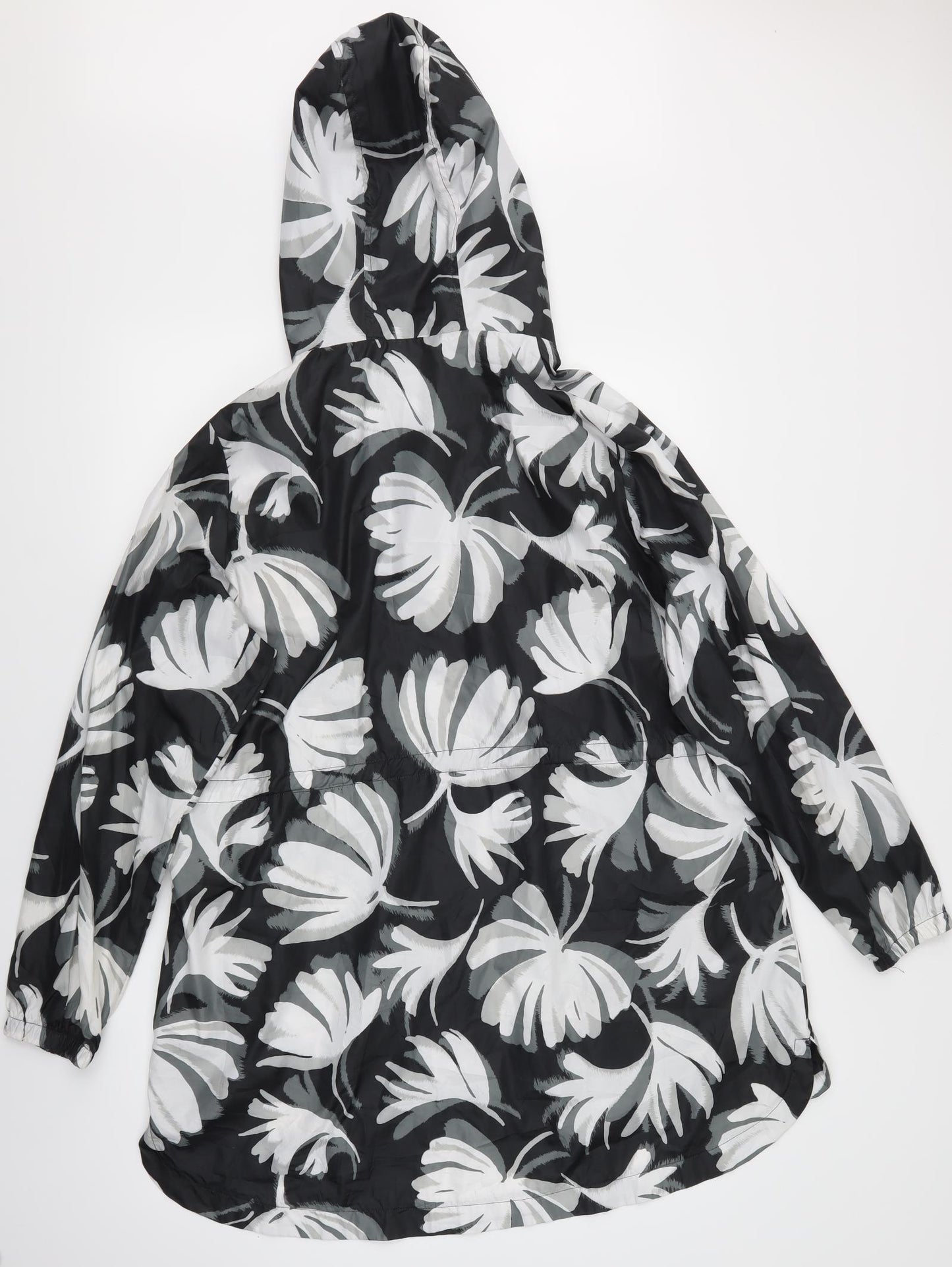 Marks and Spencer Womens White Floral  Rain Coat Jacket Size L