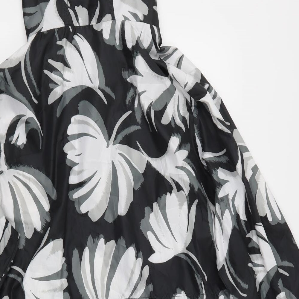 Marks and Spencer Womens White Floral  Rain Coat Jacket Size L
