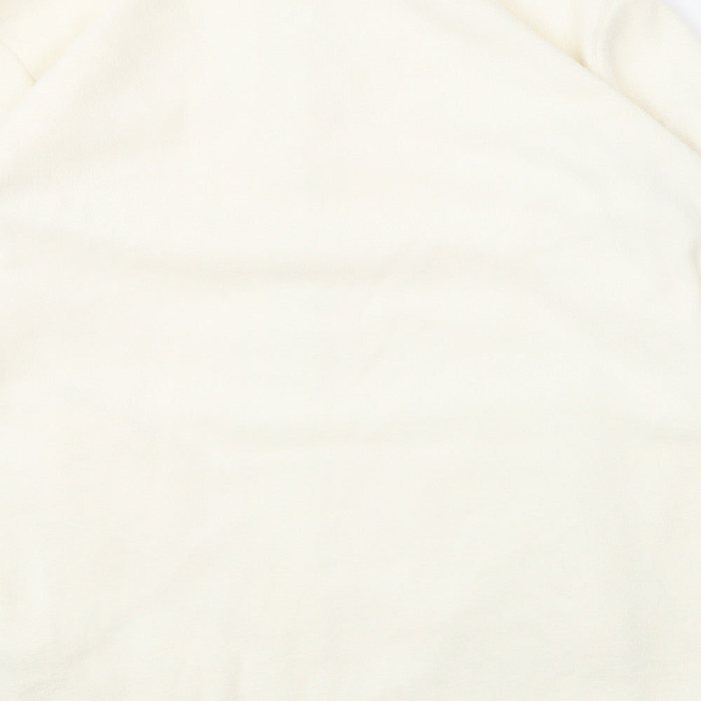 Marks and Spencer Womens Ivory  Fleece Pullover Hoodie Size 12