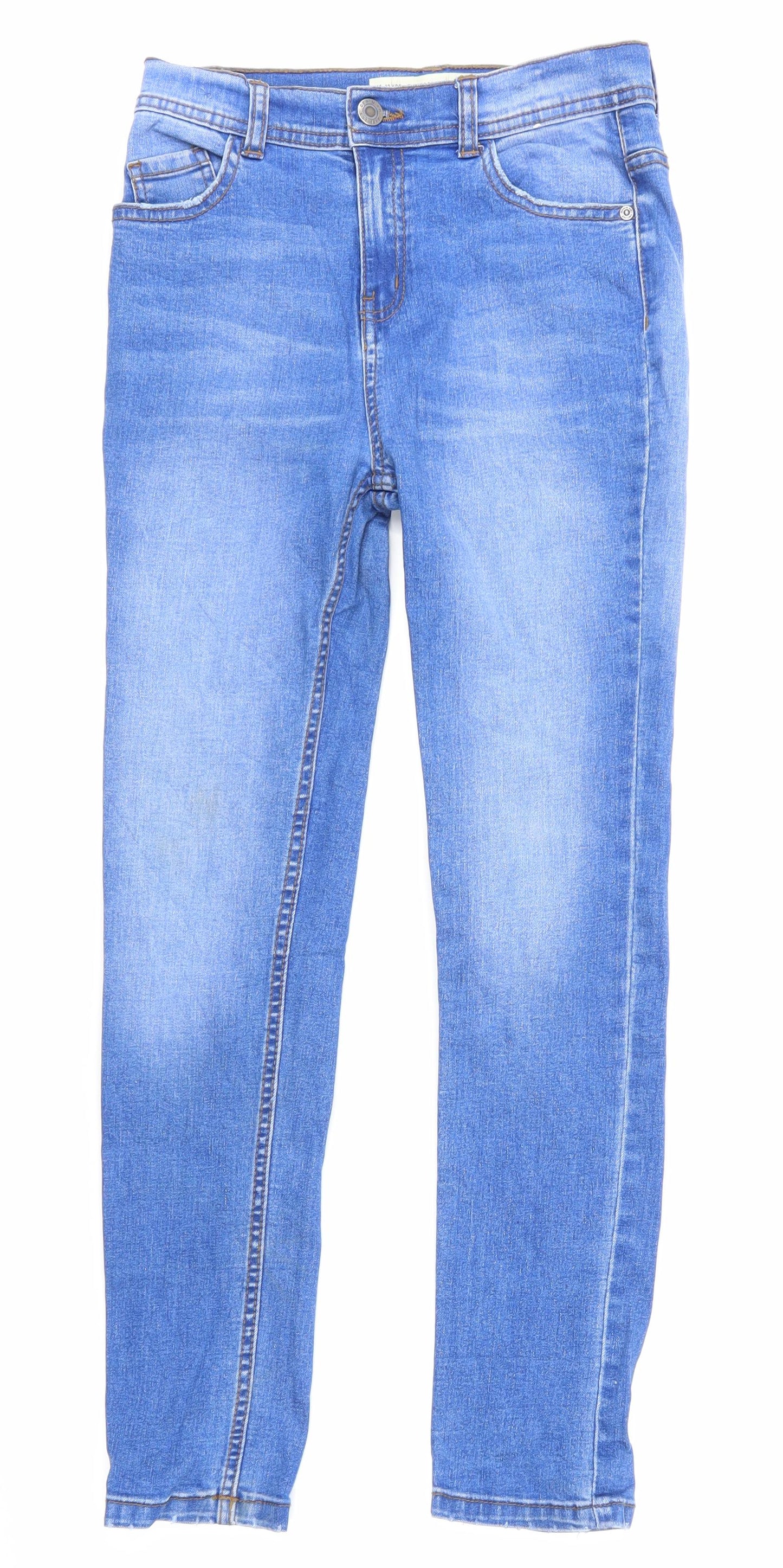 Primark Girls Blue  Denim Skinny Jeans Size 11-12 Years