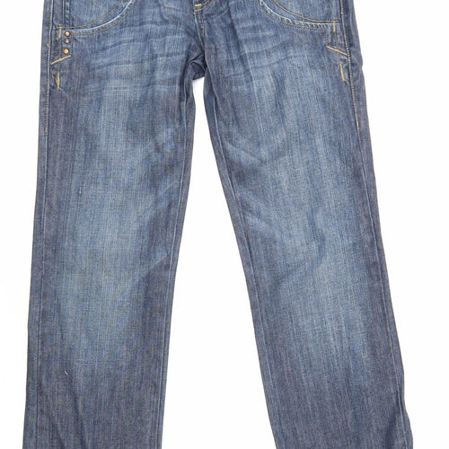 rm Mens Blue  Denim Straight Jeans Size 27 in L34 in
