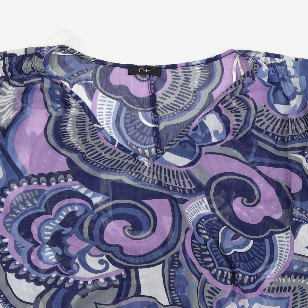 F&F Womens Blue   Basic Blouse Size 8