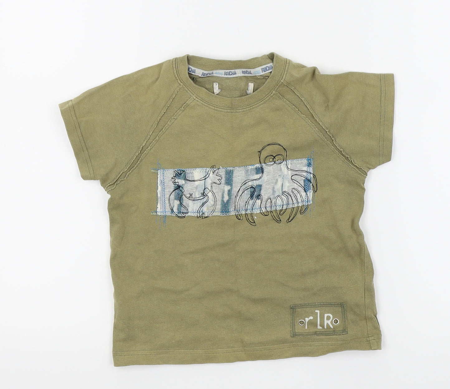 Debenhams Boys Green   Basic T-Shirt Size 2-3 Years