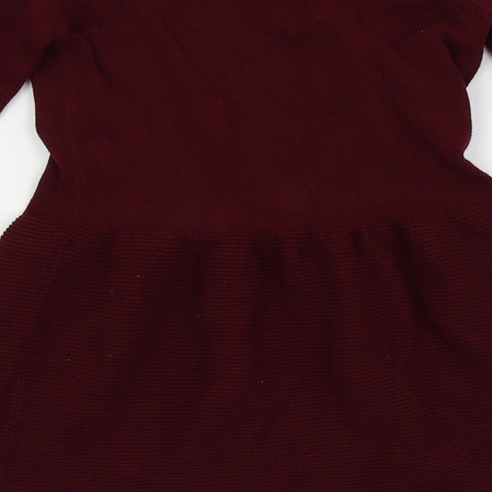 mamas & papas Girls Red   Fit & Flare  Size 2-3 Years