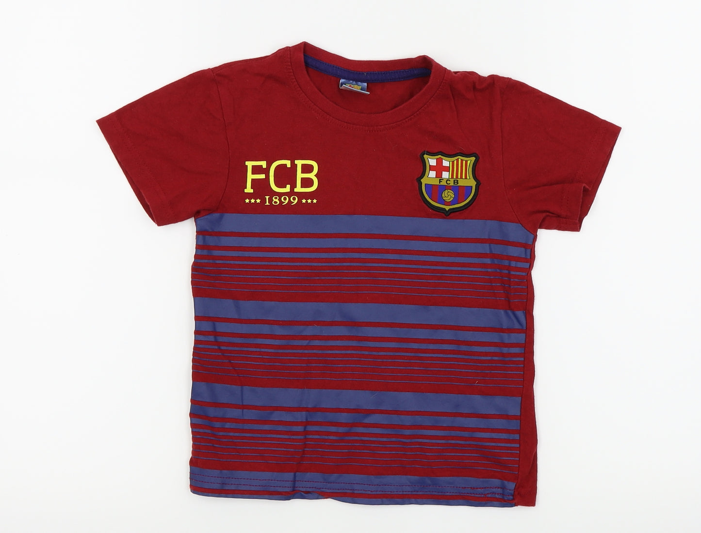 BARCA Boys Red   Jersey T-Shirt Size 4 Years  - Football