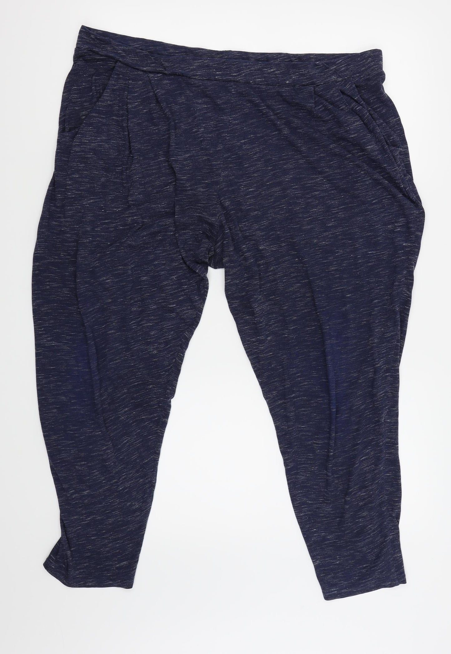 Papaya Womens Blue   Capri Trousers Size 20 L23 in