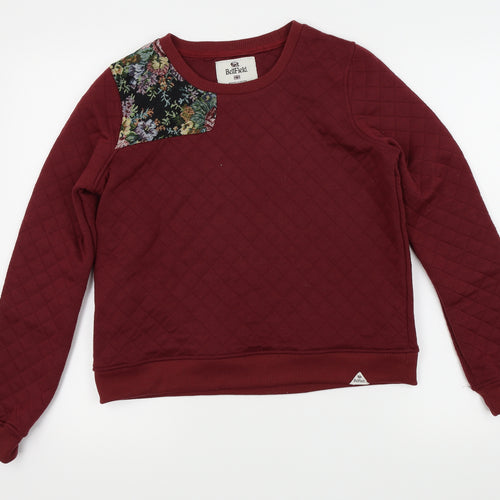 Bell field Womens Red   Pullover Sweatshirt Size 8