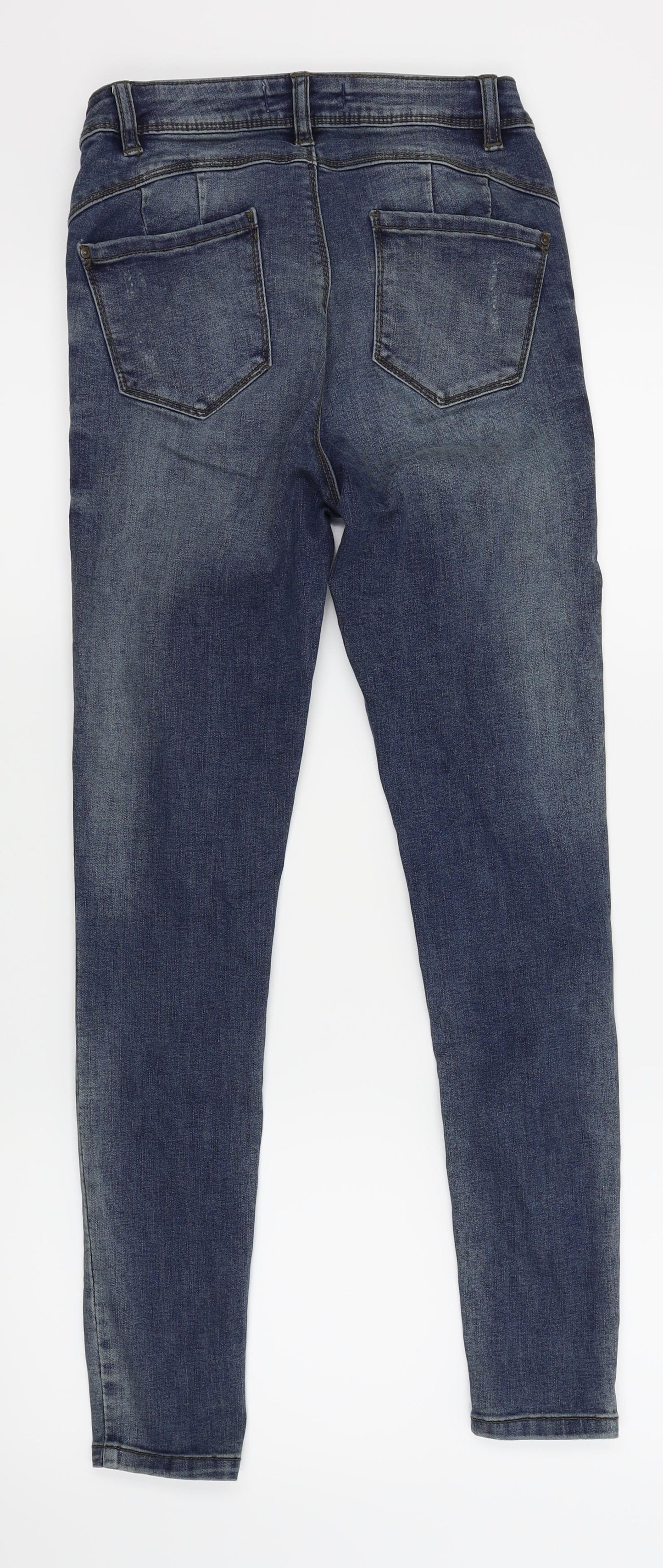 Denim & Co Womens Blue   Skinny Jeans Size 10 L27 in