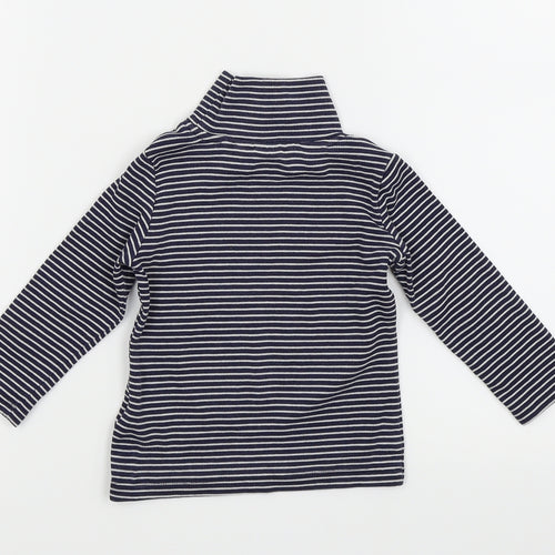 NEXT Girls White Striped  Basic T-Shirt Size 9-12 Months