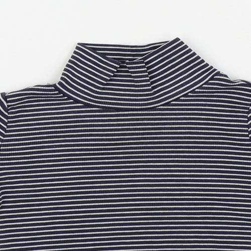 NEXT Girls White Striped  Basic T-Shirt Size 9-12 Months