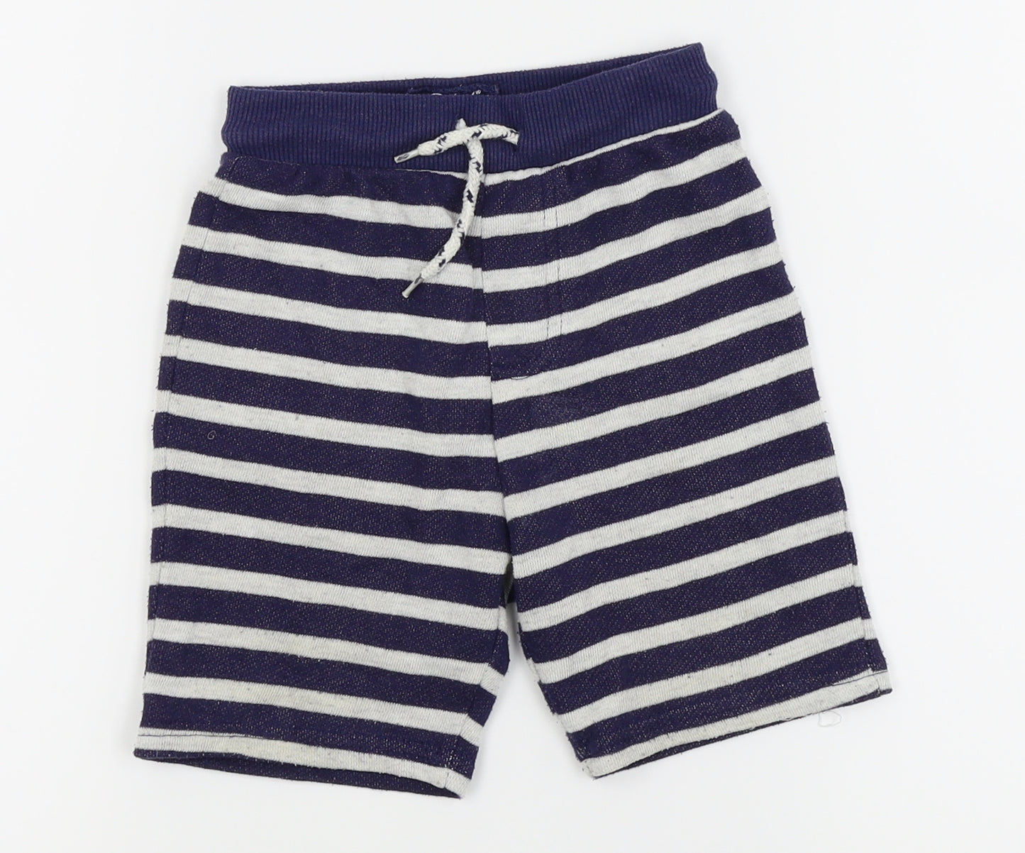 Rebel Boys White Striped  Sweat Shorts Size 3-4 Years