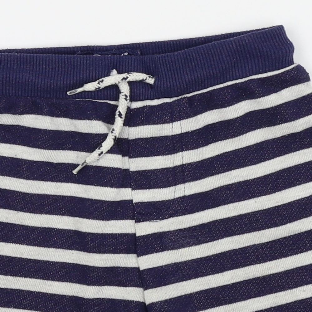 Rebel Boys White Striped  Sweat Shorts Size 3-4 Years