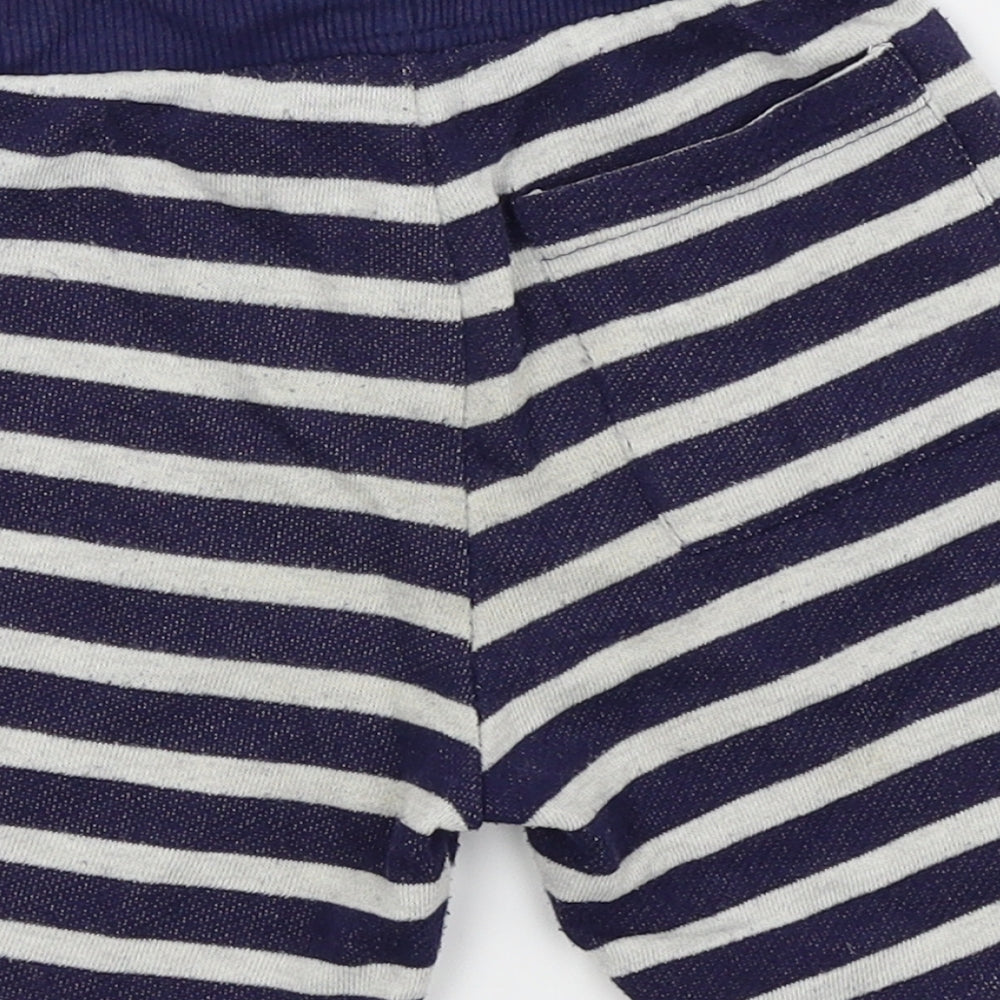 Rebel Boys White Striped  Sweat Shorts Size 3-4 Years