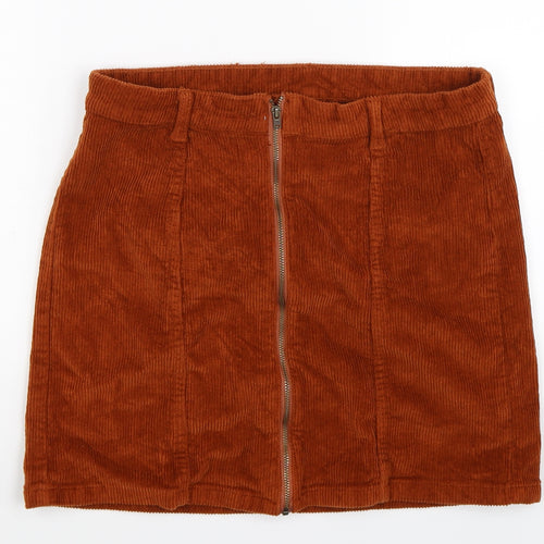 Only Womens Brown  Corduroy Mini Skirt Size M