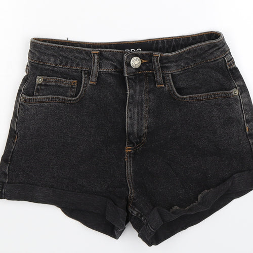 BDG Womens Black  Denim Hot Pants Shorts Size 26 in