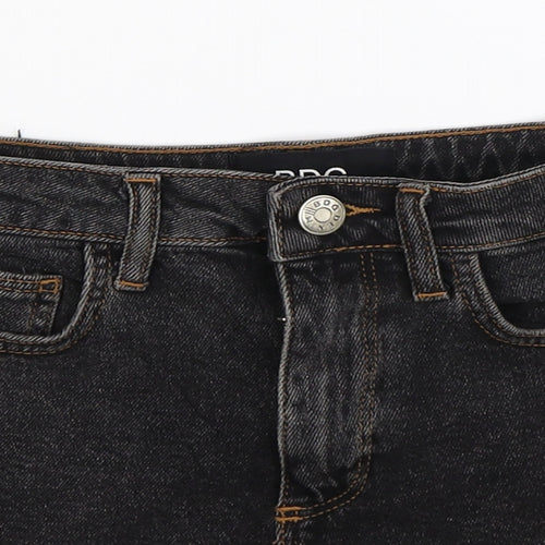 BDG Womens Black  Denim Hot Pants Shorts Size 26 in