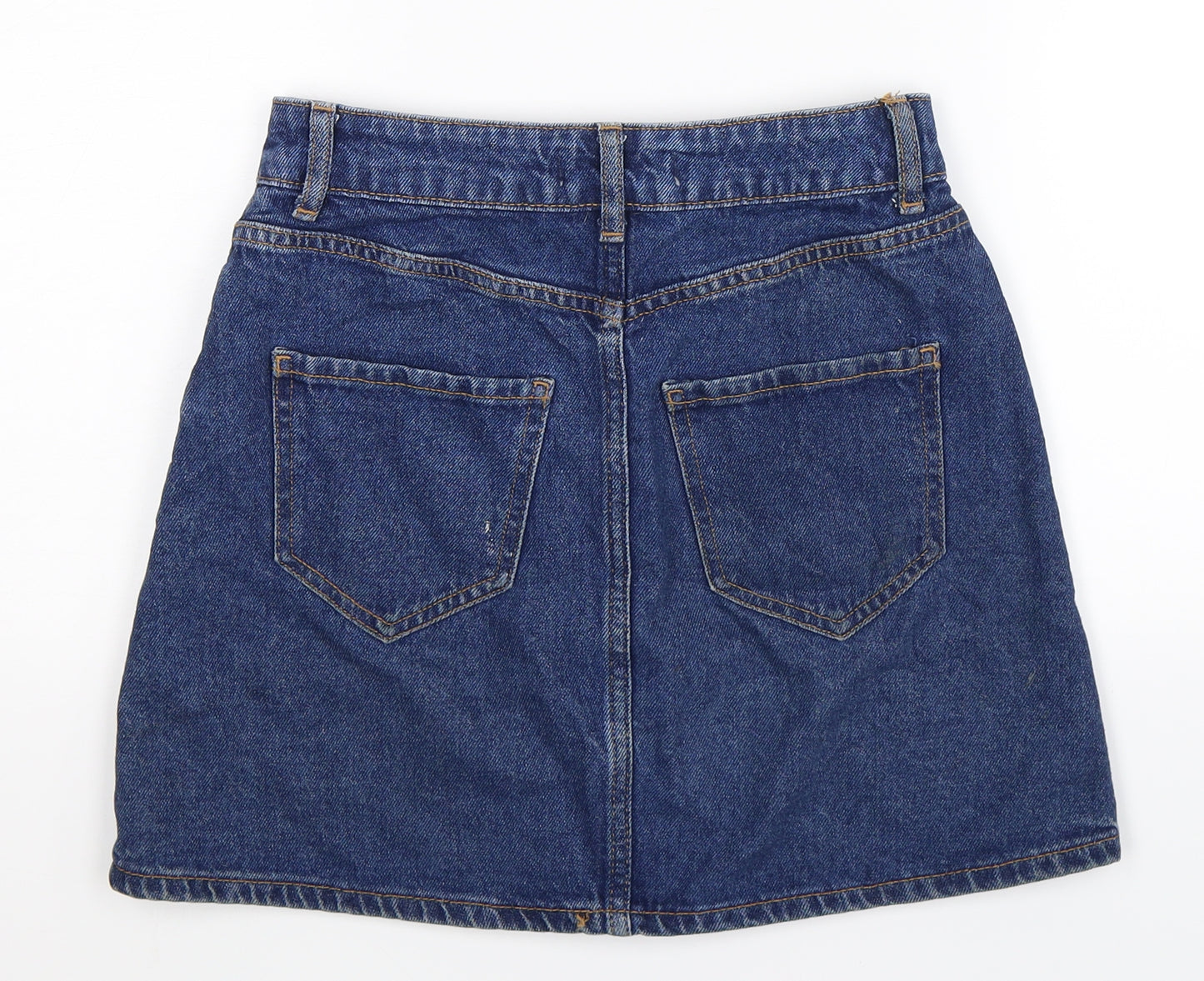 Denim Co Womens Blue  Denim A-Line Skirt Size 6