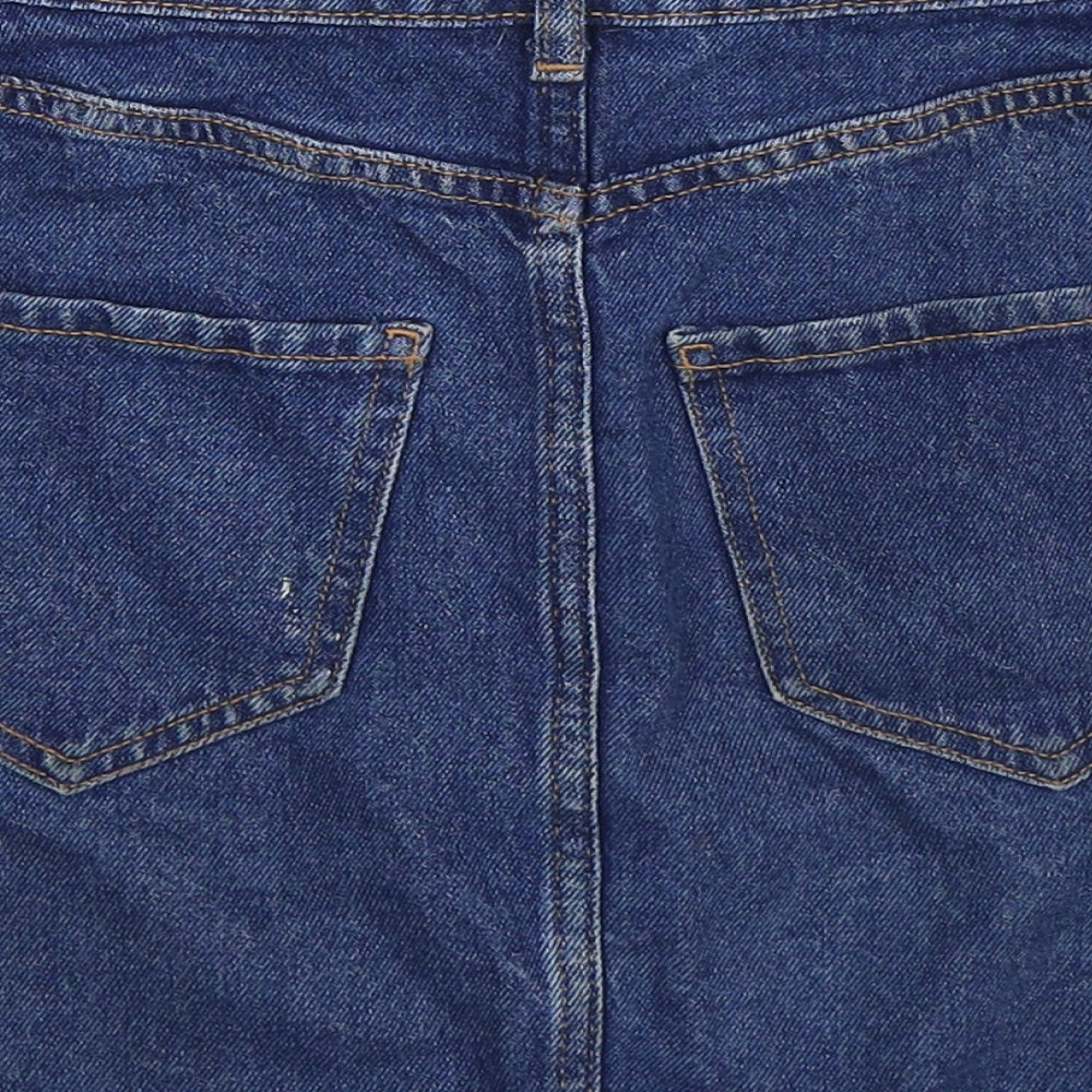 Denim Co Womens Blue  Denim A-Line Skirt Size 6