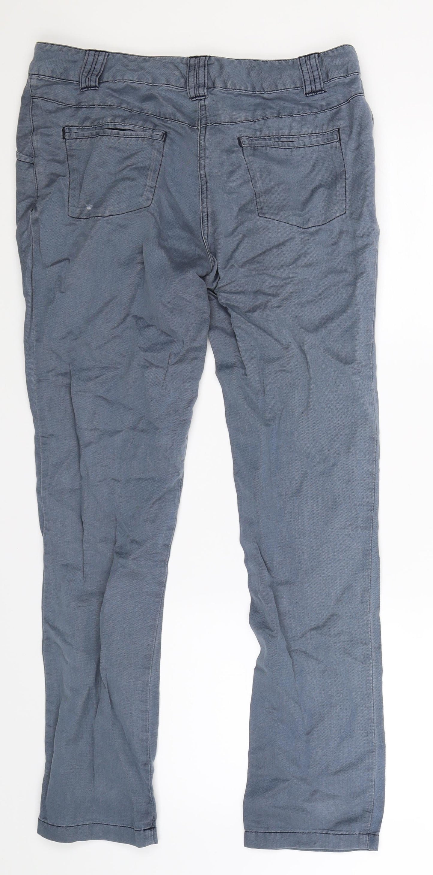 Topshop Womens Grey   Trousers  Size 10 L29 in
