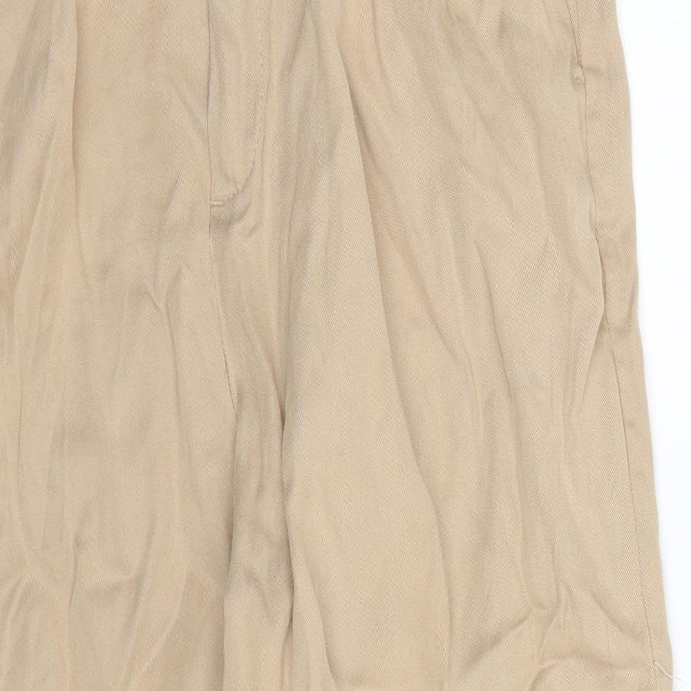 Lindex Womens Beige   Cropped Trousers Size 12 L23 in
