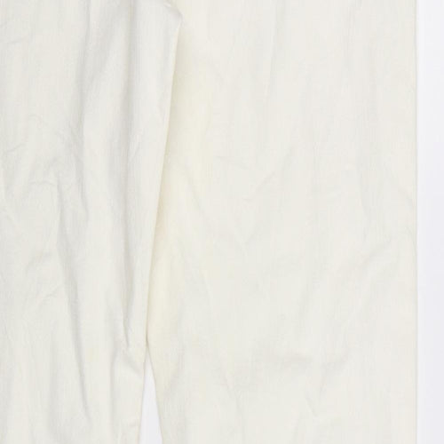 Marks and Spencer Womens White  Denim Bootcut Jeans Size 12 L32 in