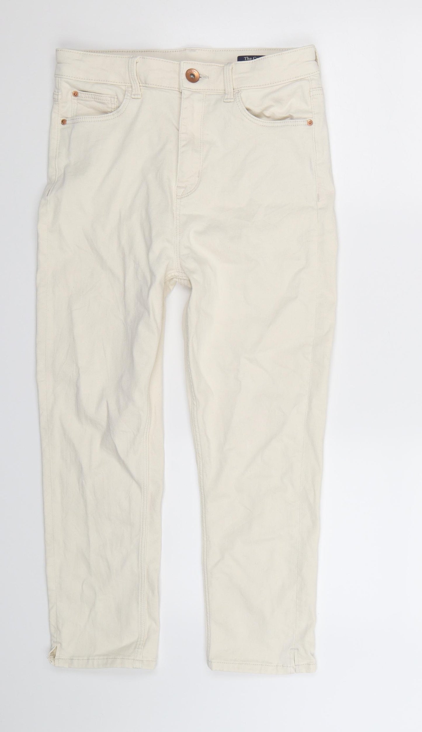 Marks and Spencer Womens White  Denim Cropped Jeans Size 10 L22 in