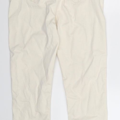 Marks and Spencer Womens White  Denim Cropped Jeans Size 10 L22 in