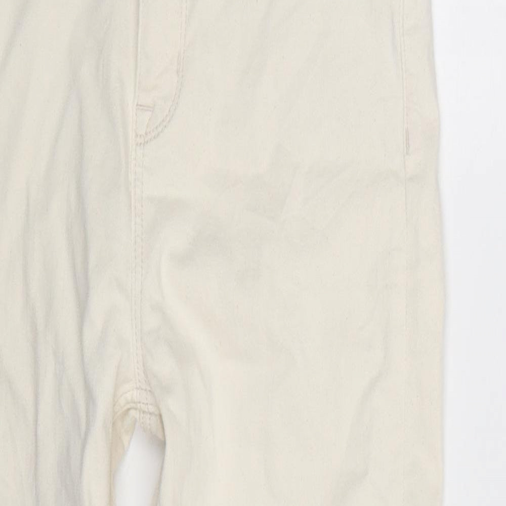 Marks and Spencer Womens White  Denim Cropped Jeans Size 10 L22 in