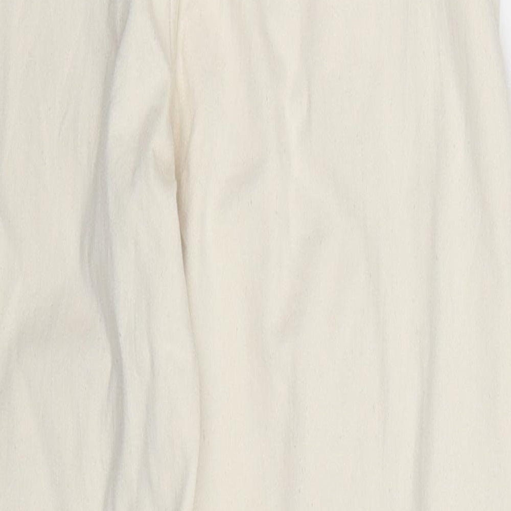 Marks and Spencer Womens White  Denim Cropped Jeans Size 10 L22 in