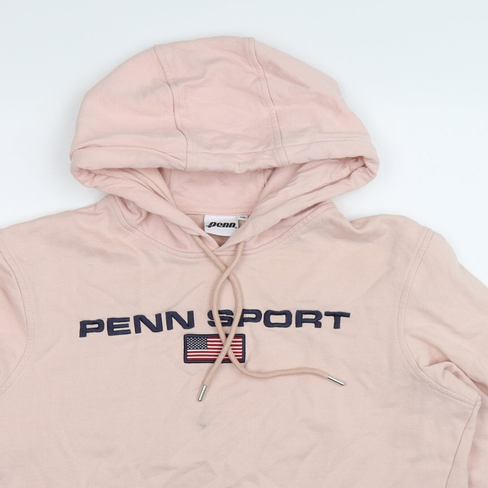 Penn Mens Orange   Pullover Hoodie Size M