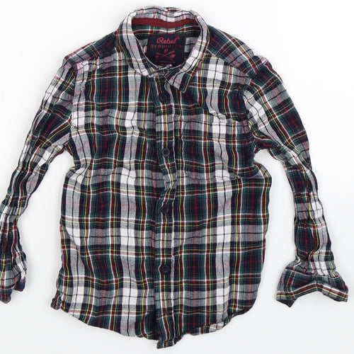 Rebel Boys Multicoloured Check  Basic Button-Up Size 4-5 Years