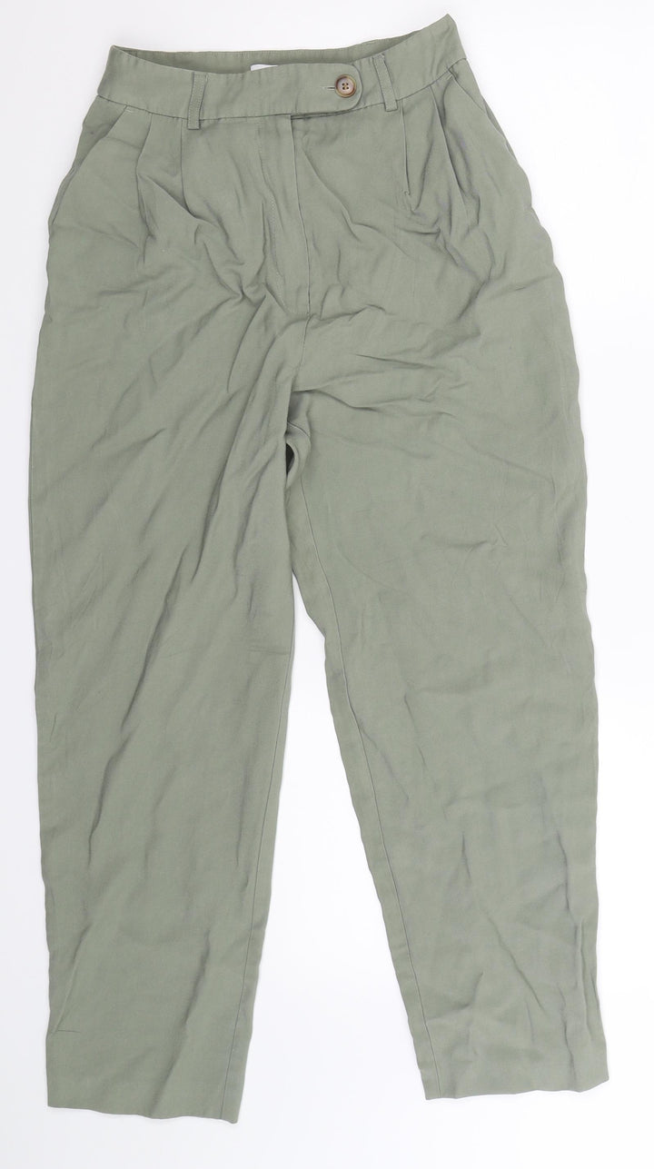 Topshop Womens Grey Trousers Size 6 L25 in