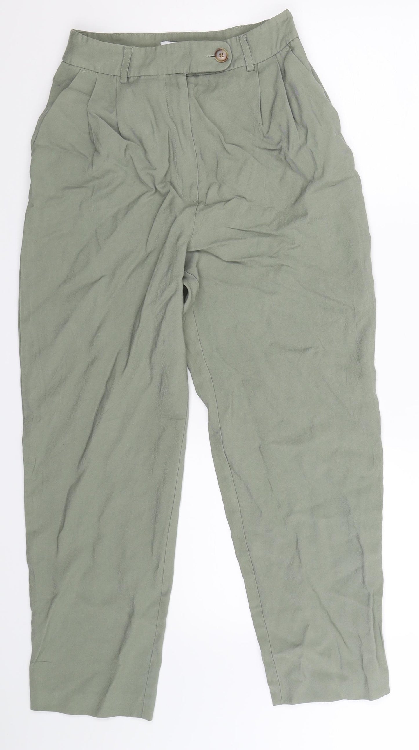 Topshop Womens Grey   Trousers  Size 6 L25 in