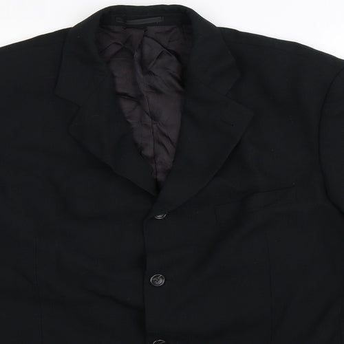 Malcolm Levantes Mens Black   Jacket Suit Jacket Size 44