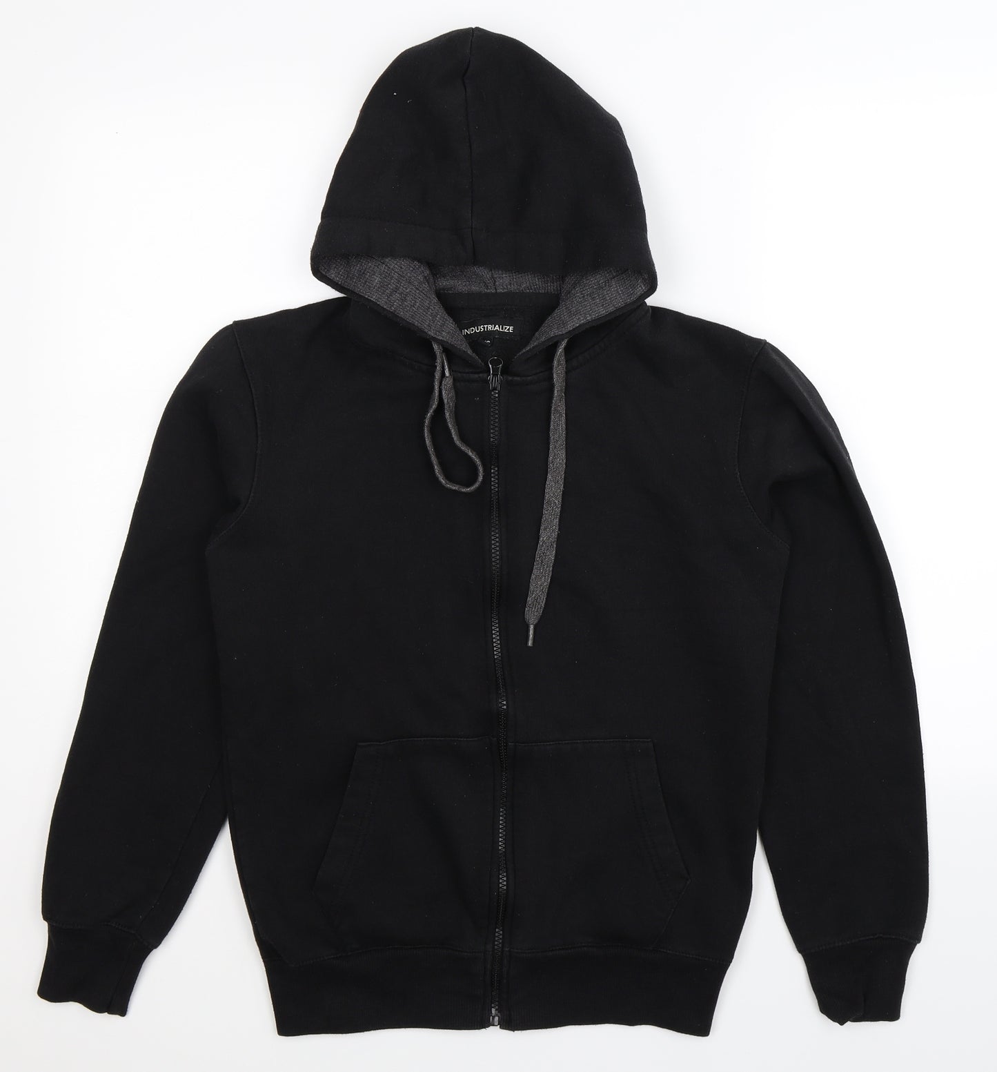 Industrialize Mens Black   Full Zip Hoodie Size XS