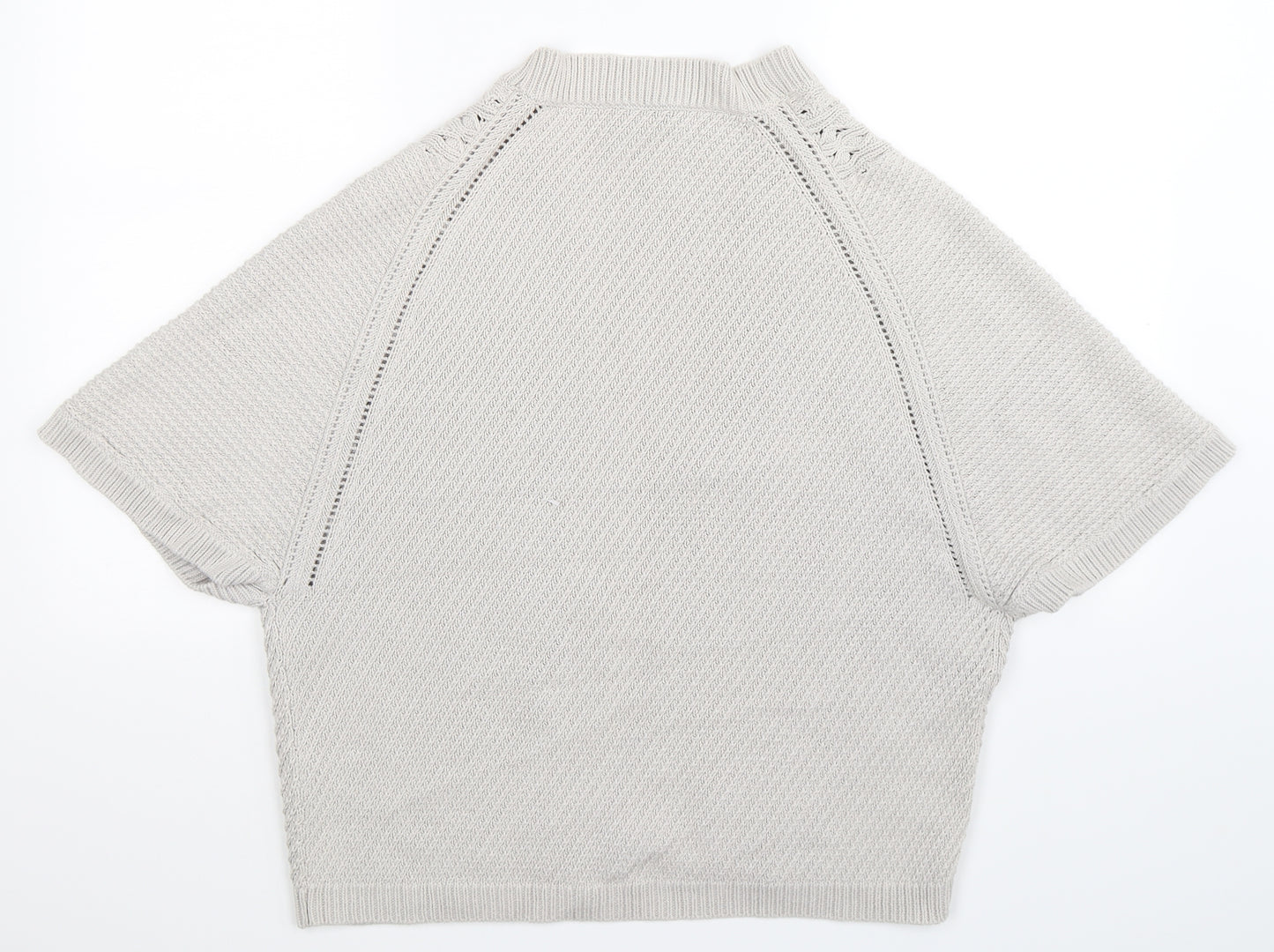 White Company Womens Grey  Knit Cardigan Jumper Size M
