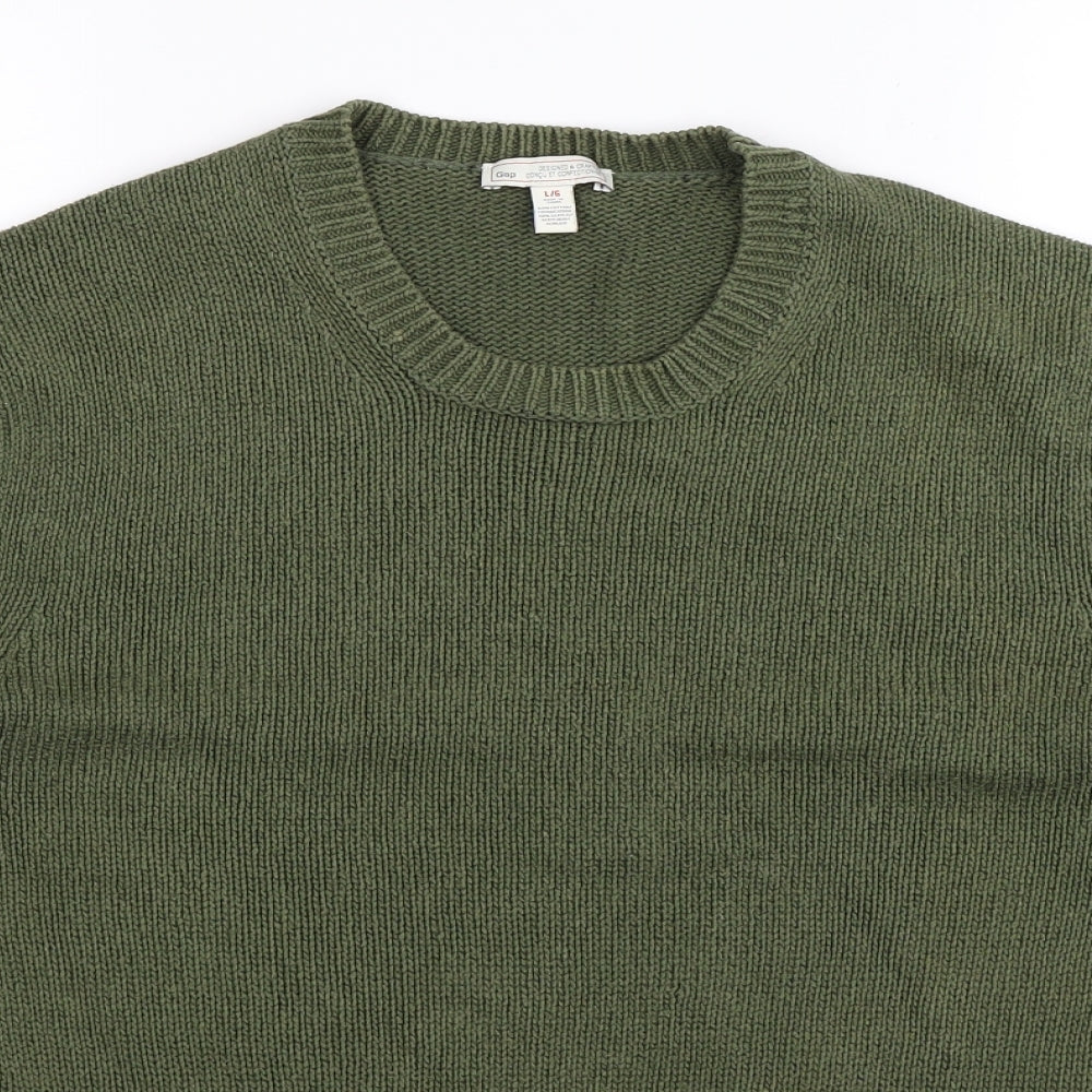 Gap Mens Green  Knit Pullover Jumper Size L