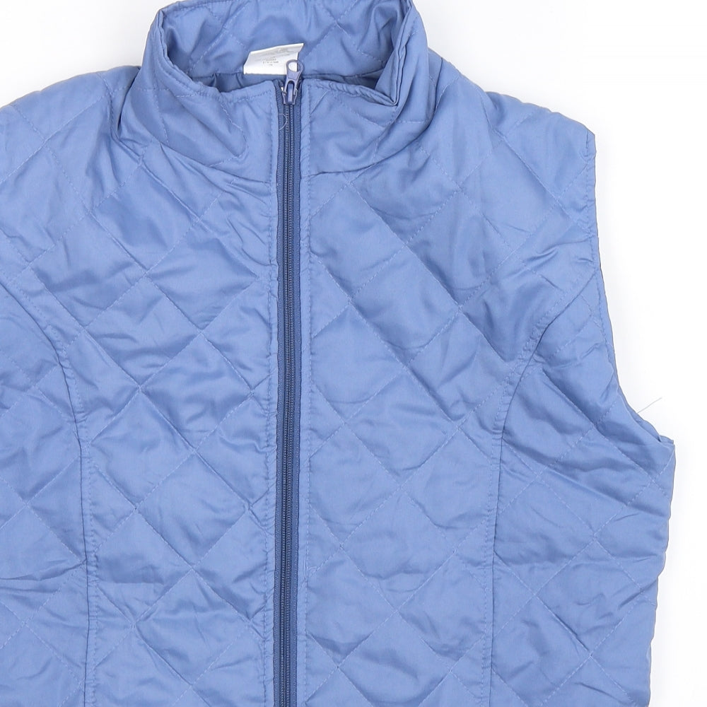 Anne De Lancay Womens Blue   Gilet Jacket Size S