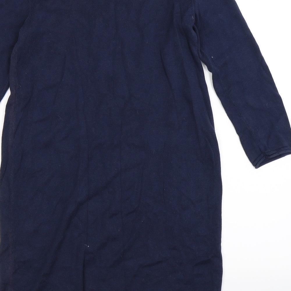 H&M Womens Blue  Knit Jumper Dress  Size XS