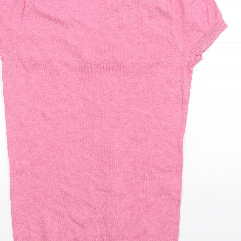 Topshop Womens Pink  Knit Pullover Jumper Size 6