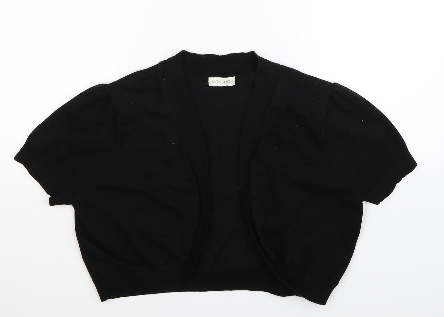 Monsoon Womens Black  Knit Cardigan Jumper Size 16